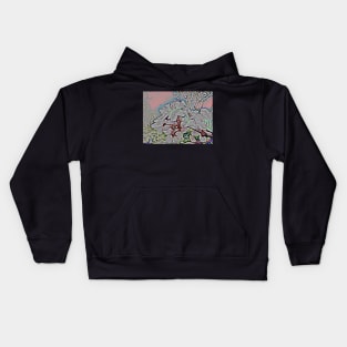 cherry blossoms in spring Kids Hoodie